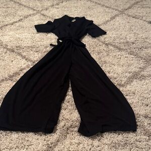 Nasty Gal Classic Black Wide-Leg Jumpsuit